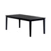 Louise Rectangular Dining Table with Extension Leaf Black - Home Discount Furniture - NJ-linden