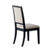 Louise Upholstered Dining Side Chairs Black and Cream (Set of 2) - Home Discount Furniture - NJ-linden