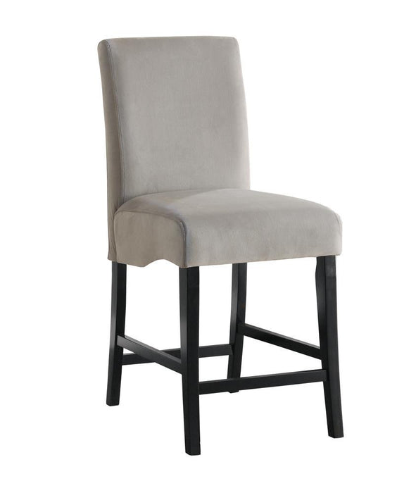 Stanton Upholstered Counter Height Chairs Grey and Black (Set of 2) - Home Discount Furniture - NJ-linden