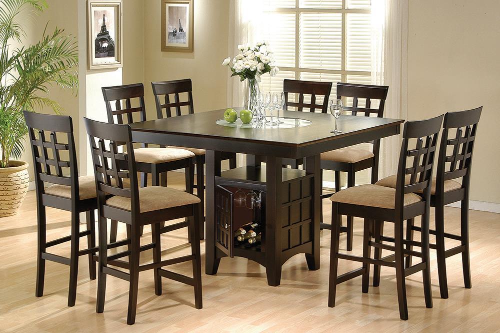 Gabriel Square Counter Height Dining Table Cappuccino - Home Discount Furniture - NJ-linden