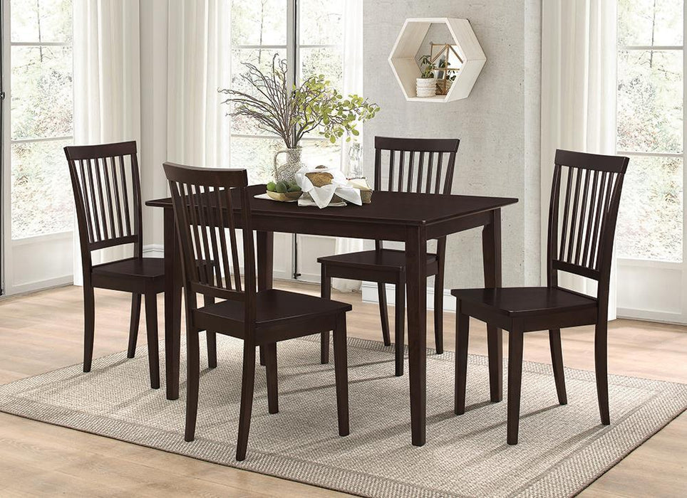Gomez 5-piece Rectangular Dining Table Set Cappuccino - Home Discount Furniture - NJ-linden