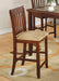 Jardin 5-piece Counter Height Dining Set Red Brown and Tan - Home Discount Furniture - NJ-linden