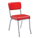 Retro Open Back Side Chairs Red and Chrome (Set of 2) - Home Discount Furniture - NJ-linden