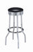 Theodore Upholstered Top Bar Stools Black and Chrome (Set of 2) - Home Discount Furniture - NJ-linden