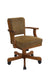 Mitchell Upholstered Game Chair Olive-brown and Amber - Home Discount Furniture - NJ-linden