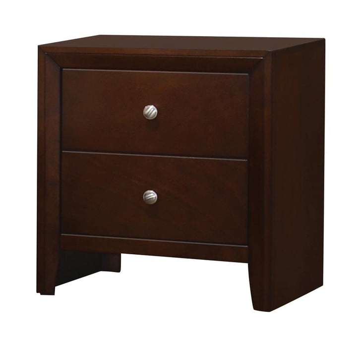 Serenity Rectangular 2-drawer Nightstand Rich Merlot - Home Discount Furniture - NJ-linden
