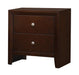 Serenity Rectangular 2-drawer Nightstand Rich Merlot - Home Discount Furniture - NJ-linden