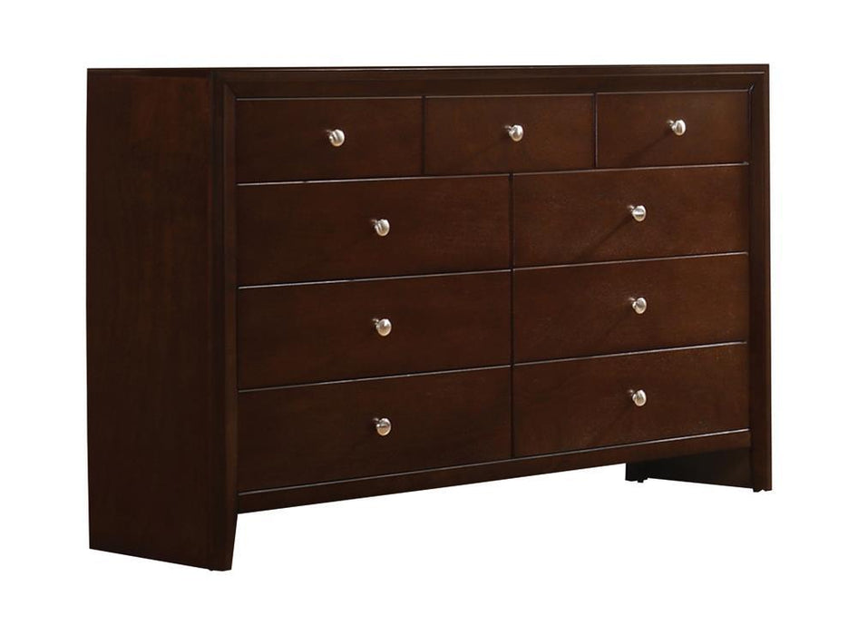 Serenity Rectangular 9-drawer Dresser Rich Merlot - Home Discount Furniture - NJ-linden