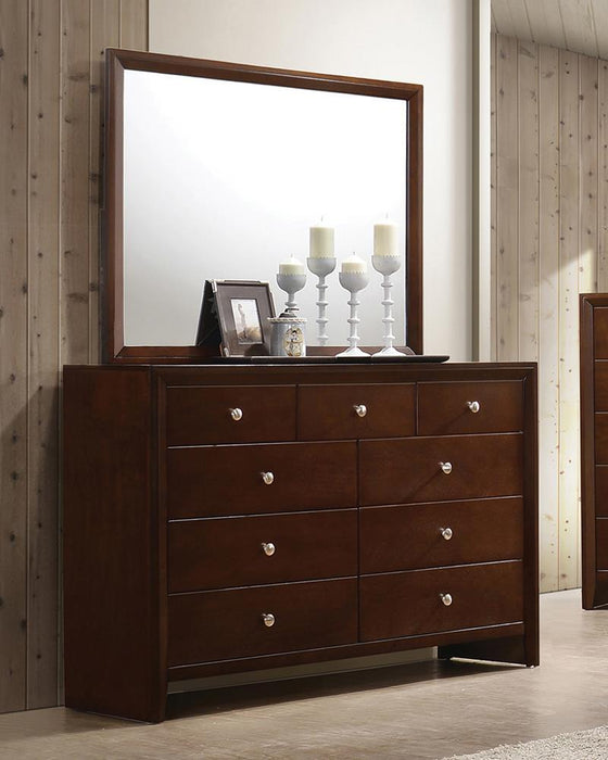 Serenity Rectangle Dresser Mirror Rich Merlot - Home Discount Furniture - NJ-linden