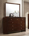 Serenity Rectangle Dresser Mirror Rich Merlot - Home Discount Furniture - NJ-linden