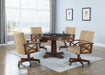 Marietta Upholstered Game Chair Tobacco and Tan - Home Discount Furniture - NJ-linden