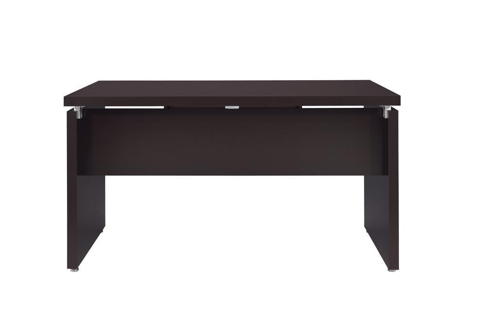Skylar Computer Desk with Keyboard Drawer Cappuccino - Home Discount Furniture - NJ-linden