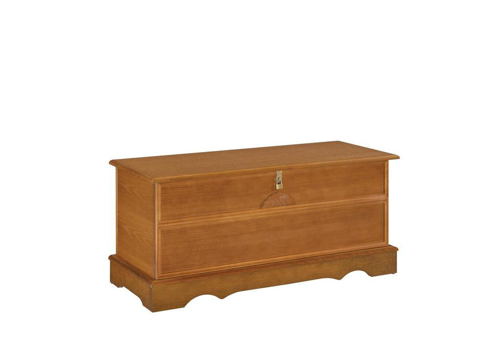 Paula Rectangular Cedar Chest Honey - Home Discount Furniture - NJ-linden