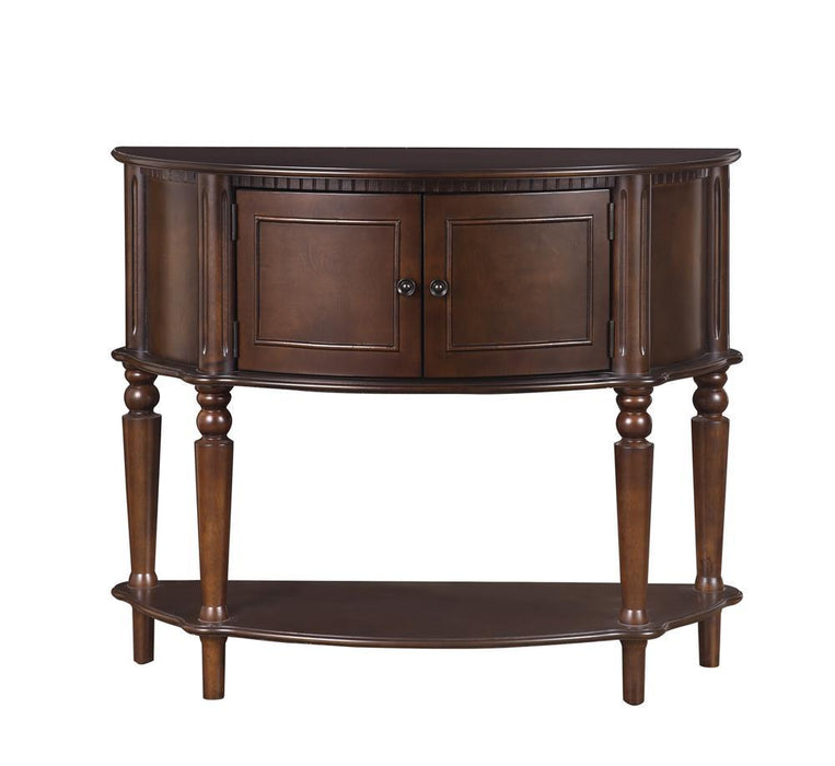 Brenda Console Table with Curved Front Brown - Home Discount Furniture - NJ-linden