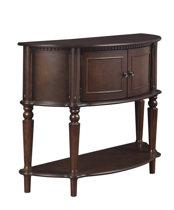 Brenda Console Table with Curved Front Brown - Home Discount Furniture - NJ-linden