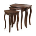Daphne 3-piece Curved Leg Nesting Tables Warm Brown - Home Discount Furniture - NJ-linden