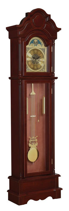 Diggory Grandfather Clock Brown Red and Clear - Home Discount Furniture - NJ-linden