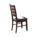 Dalila Ladder Back Side Chairs Cappuccino and Black (Set of 2) - Home Discount Furniture - NJ-linden