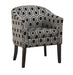 Jansen Hexagon Patterned Accent Chair Grey and Black - Home Discount Furniture - NJ-linden
