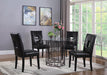Shannon Open Back Upholstered Dining Chairs Black (Set of 2) - Home Discount Furniture - NJ-linden