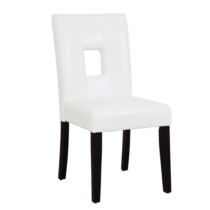Shannon Open Back Upholstered Dining Chairs White (Set of 2) - Home Discount Furniture - NJ-linden