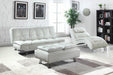 Dilleston Upholstered Chaise White - Home Discount Furniture - NJ-linden