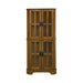 Coreosis 4-shelf Corner Curio Cabinet Golden Brown - Home Discount Furniture - NJ-linden