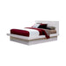 Jessica Eastern King Platform Bed with Rail Seating White - Home Discount Furniture - NJ-linden