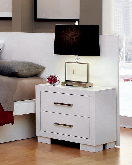 Jessica 2-drawer Nightstand White - Home Discount Furniture - NJ-linden