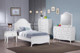Dominique Full Panel Bed Cream White - Home Discount Furniture - NJ-linden