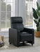 Toohey Home Theater Push Back Recliner Black - Home Discount Furniture - NJ-linden