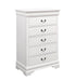 Louis Philippe 5-drawer Chest White - Home Discount Furniture - NJ-linden