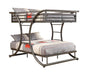 Stephan Full Over Full Bunk Bed Gunmetal - Home Discount Furniture - NJ-linden