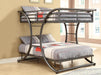 Stephan Full Over Full Bunk Bed Gunmetal - Home Discount Furniture - NJ-linden