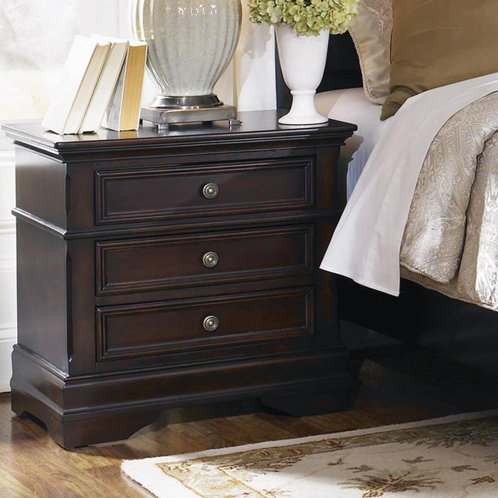 Cambridge 3-drawer Rectangular Nightstand Cappuccino - Home Discount Furniture - NJ-linden