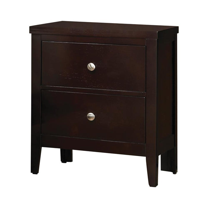 Carlton 2-drawer Rectangular Nightstand Cappuccino - Home Discount Furniture - NJ-linden