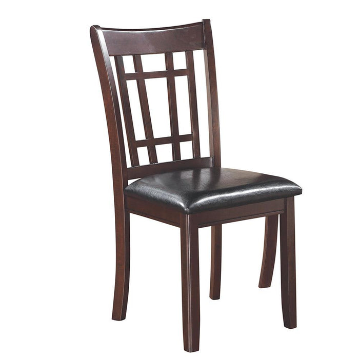 Lavon Padded Dining Side Chairs Espresso and Black (Set of 2) - Home Discount Furniture - NJ-linden