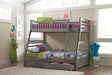 Ashton Twin Over Full Bunk 2-drawer Bed Grey - Home Discount Furniture - NJ-linden