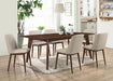 Malone Rectangular Dining Table Dark Walnut - Home Discount Furniture - NJ-linden