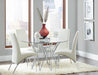 Bishop Upholstered Side Chairs White and Chrome (Set of 2) - Home Discount Furniture - NJ-linden
