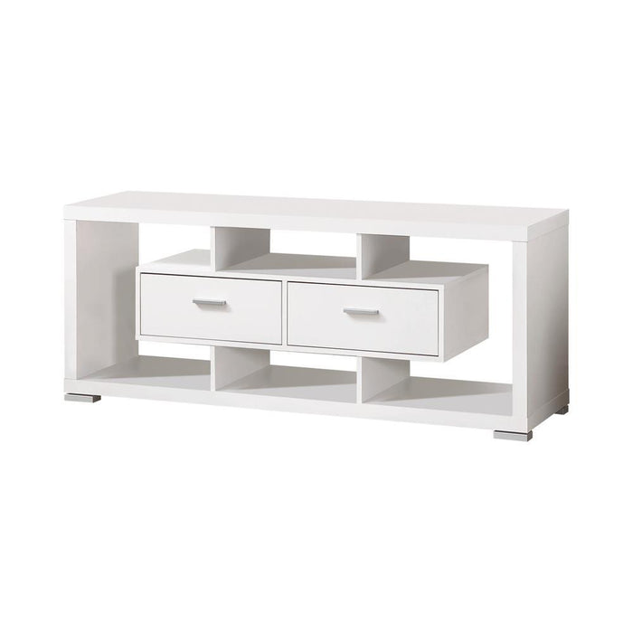 Darien 2-drawer Rectangular TV Console White - Home Discount Furniture - NJ-linden