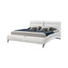 Jeremaine Queen Upholstered Bed White - Home Discount Furniture - NJ-linden