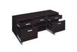 Lawtey 5-drawer Credenza with Adjustable Shelf Cappuccino - Home Discount Furniture - NJ-linden