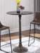 Oswego Round Bar Table Dark Russet and Antique Bronze - Home Discount Furniture - NJ-linden