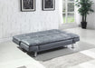 Dilleston Tufted Back Upholstered Sofa Bed Grey - Home Discount Furniture - NJ-linden