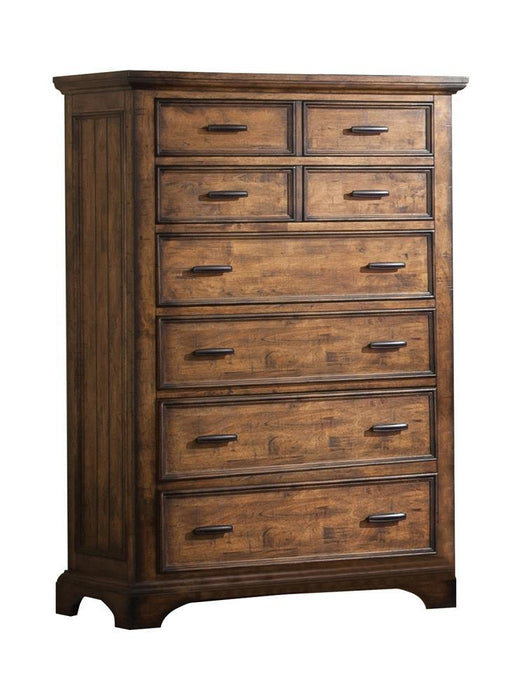 Elk Grove 7-drawer Chest Vintage Bourbon - Home Discount Furniture - NJ-linden