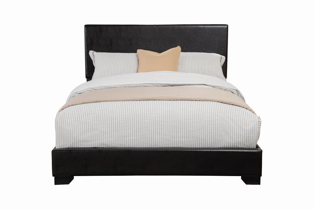 Conner Eastern King Upholstered Panel Bed Black - Home Discount Furniture - NJ-linden