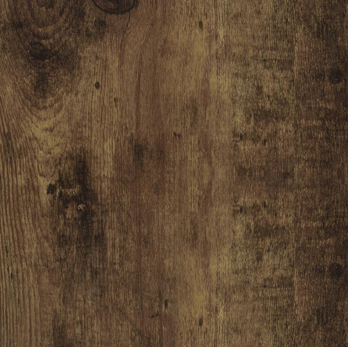 Estrella Writing Desk Antique Nutmeg and Gunmetal - Home Discount Furniture - NJ-linden