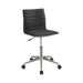 Chryses Adjustable Height Office Chair Black and Chrome - Home Discount Furniture - NJ-linden