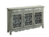 Madeline 3-door Accent Cabinet Antique Green - Home Discount Furniture - NJ-linden